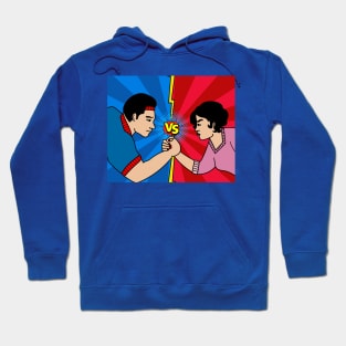 Funny Colorful Arm Wrestling Hoodie